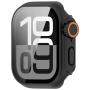 Калъф в стил Watch Ultra със закалено стъкло за Apple Watch 42mm (Series 10 / 11) - черен