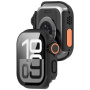 Калъф в стил Watch Ultra със закалено стъкло за Apple Watch 42mm (Series 10 / 11) - черен