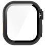 Калъф в стил Watch Ultra със закалено стъкло за Apple Watch 42mm (Series 10 / 11) - черен
