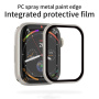 Rurihai закалено стъкло с пластмасова рамка за Apple Watch 44mm - starlight