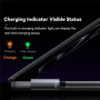ESSAGER ES-X69 Плетен кабел за зареждане - USB-C към MagSafe 3 за MacBook - 1 m - тъмно сив