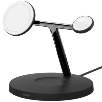 BELKIN Boost Charge Pro 3-в-1 магнитен безжичен стенд за iPhone / Apple Watch / AirPods - 15W - черен