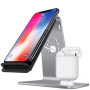 Bestand станция за зареждане за Airpods с Qi зареждане iPhone / AirPods - сива