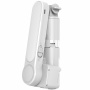 Селфи стик / трипод със стабилизатор и LED осветление L09 Mini Bluetooth Gimbal за iPhone - бял