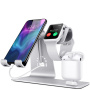 Bestand 3in1 стойка за докинг за iPhone / Apple Watch / AirPods - сребърна
