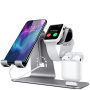 Bestand 3in1 стойка за докинг за iPhone / Apple Watch / AirPods - сива