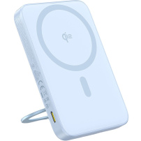 Baseus PicoGo безжична MagSafe powerbank с въртяща се стойка и USB-C порт - 5 000 mAh - синя