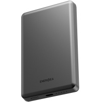 ENERGEA AluPac Air външна батерия MagSafe с порт USB-C - 10 000 mAh - сива