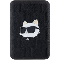 Karl Lagerfeld Embossed Choupette Head външна батерия MagSafe с порт USB-C - 5 000 mAh - черна