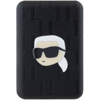 Karl Lagerfeld Embossed Karl Head външна батерия MagSafe с порт USB-C - 5 000 mAh - черна