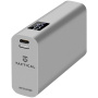 Tactical EDC Brick powerbank от неръждаема стомана с USB-C / USB-A портове - 9 600 mAh - сребрист