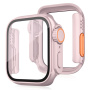 Калъф в стил Watch Ultra със закалено стъкло за Apple Watch 46mm - розов