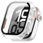 Калъф в стил Watch Ultra със закалено стъкло за Apple Watch 42mm (Series 10 / 11) - млечен