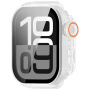 Калъф в стил Watch Ultra със закалено стъкло за Apple Watch 42mm (Series 10 / 11) - млечен