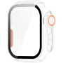 Калъф в стил Watch Ultra със закалено стъкло за Apple Watch 46mm - млечен
