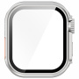 Калъф в стил Watch Ultra със закалено стъкло за Apple Watch 46mm - сребърен