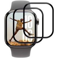 Закалено стъкло с черна рамка за Apple Watch 46mm - 2 бр.