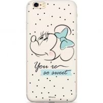 Пластмасов кейс Minnie за iPhone 6 Plus / 7 Plus / 8 Plus - бял