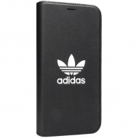ADIDAS оригинален флип калъф за iPhone XR - черен