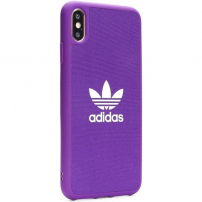 ADIDAS оригинален кейс от твърда пластмаса за iPhone XS Max - лилав