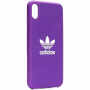 ADIDAS оригинален кейс от твърда пластмаса за iPhone XS Max - лилав