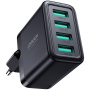 JOYROOM JR-TCN03 Зарядно устройство с 4x USB-A порта - 24W - черно