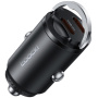 Toocki TQ-CC34B мини зарядно за кола с 2x USB-C порта - 45W - черно