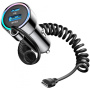 JOYROOM CL07 комплект за зарядно за кола с USB-C / USB-A портове и USB-C кабел - 72W - 1,6 m - черен