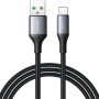 JOYROOM S-A28 Плетен кабел за зареждане и данни - USB-A към Lightning - 1 м - черен