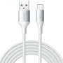 JOYROOM S-A28 Плетен кабел за зареждане и данни - USB-A към Lightning - 2 m - бял
