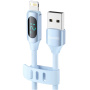 Toocki TQ-X55 кабел за зареждане и данни - USB-A към Lightning - 1 m - син