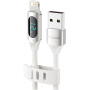 Toocki TQ-X55 кабел за зареждане и данни - USB-A към Lightning - 1 m - бял
