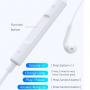 Joyroom JR-EP2 Bluetooth слушалки с конектор lightning - бели