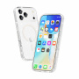 Прозрачен калъф с блясък и MagSafe за iPhone 17 Pro Max - сребърен