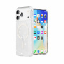 Прозрачен калъф с блясък и MagSafe за iPhone 17 Pro Max - сребърен