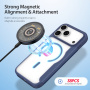 DUX DUCIS Skin X флип калъф с MagSafe за iPhone 17 Pro Max - тъмно син