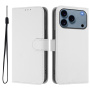 Калъф тип флип от PU кожа за iPhone 17 Pro / 18 Pro - бял