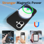 Силиконов калъф с MagSafe за iPhone 17 - черен