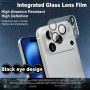 Imak закалено стъкло за защита на лещите на задния фотоапарат за iPhone 17 Pro - черно