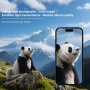 Imak закалено стъкло за защита на лещите на задния фотоапарат за iPhone 17 Pro - черно