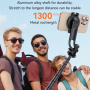 Yesido SF24 селфи стик с трипод и MagSafe захващане за iPhone - черен