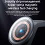 Yesido DS26 3-в-1 сгъваема магнитна безжична стойка с лампа за iPhone / Apple Watch / AirPods - 20W - сива