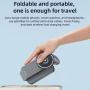 Yesido DS26 3-в-1 сгъваема магнитна безжична стойка с лампа за iPhone / Apple Watch / AirPods - 20W - сива