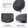 UGREEN 2в1 магнитен безжичен стенд за iPhone / AirPods - 20W - тъмно сив