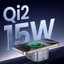 UGREEN Qi2 2-в-1 сгъваема магнитна безжична стойка за iPhone / AirPods - 15W - тъмно сива