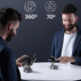 UGREEN Qi2 2-в-1 сгъваема магнитна безжична стойка за iPhone / AirPods - 15W - тъмно сива