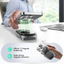 JOYROOM JR-W17 Qi2 3-в-1 сгъваема магнитна безжична стойка за iPhone / Apple Watch / AirPods - 15W - черна