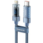 Toocki TQ-X36 кабел за зареждане и данни - USB-C към Lightning - 2 m - син