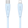 USAMS US-SJ717 кабел за зареждане и данни - USB-C към Lightning - 1 m - син
