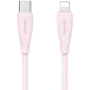USAMS US-SJ717 Кабел за зареждане и данни - USB-C към Lightning - 1 m - розов